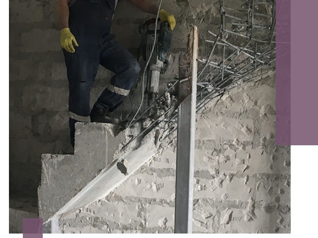 Демонтаж металлических и бетонных лестниц в Белой Калитве