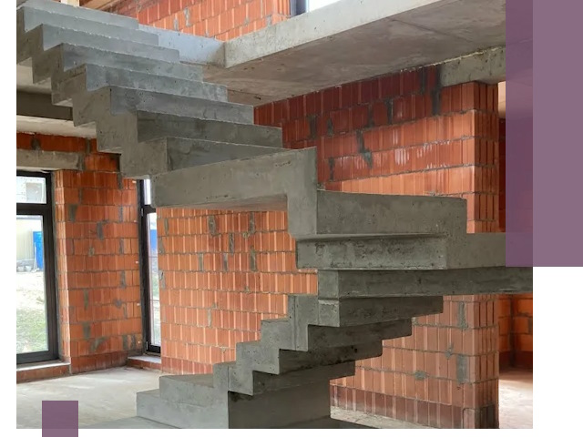 Изготовление бетонных лестниц под ключ в Белой Калитве