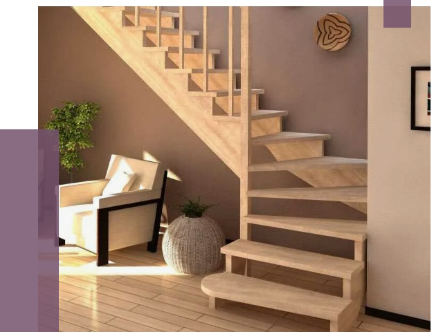 Изготовление Г-образных лестниц в Белой Калитве от 19186 руб. 