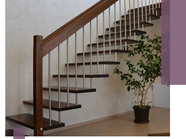 Лестницы на больцах под ключ в Белой Калитве – изготовление и монтаж