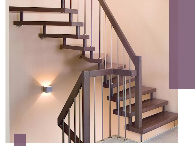 Изготовление лестниц на больцах в Белой Калитве под ключ