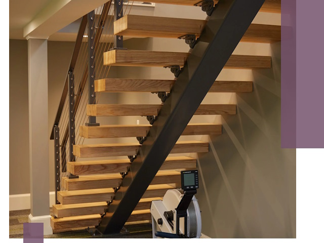 Лестницы на монокосоурах под ключ в Белой Калитве - изготовление и монтаж