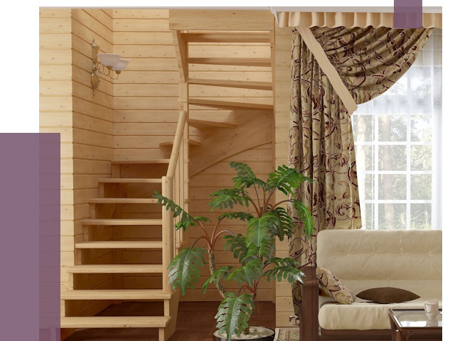 Лестницы для дачи в Белой Калитве от 77005 руб.  | ПРОЛЁТ-Бкл