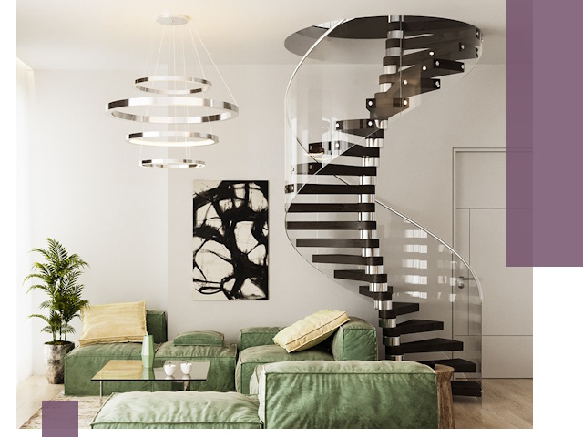 Лестницы для двухуровневой квартиры в Белой Калитве — изготовление и монтаж