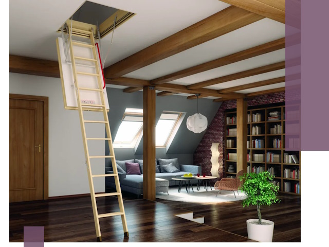 Чердачные лестницы под ключ в Белой Калитве: изготовление и монтаж