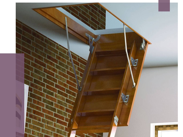 Установка чердачной лестницы в Белой Калитве от 7934 руб. | ПРОЛЁТ-Бкл