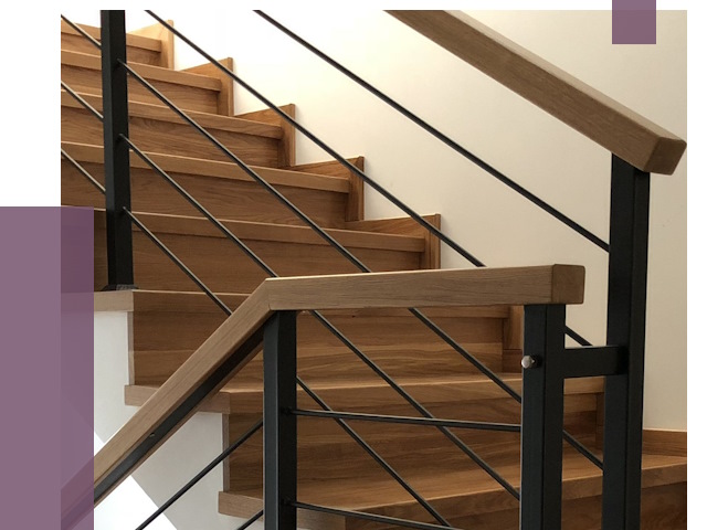 Обшивка металлической лестницы деревом в Белой Калитве от 4408 руб. 