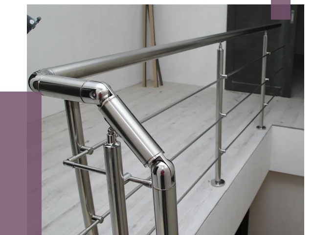 Перила из нержавеющей стали в Белой Калитве от 9126 руб. под ключ | ПРОЛЁТ-Бкл