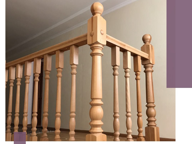 Деревянные перила на заказ в Белой Калитве: монтаж и изготовление