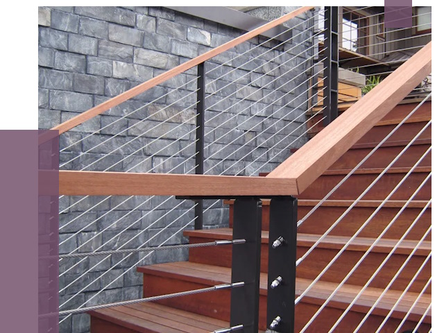 Тросовые перила под ключ в Белой Калитве от 7882 руб. 