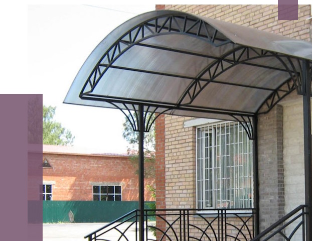 Металлические навесы и козырьки в Белой Калитве от 12964 руб.