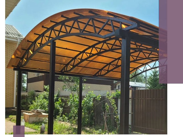 Изготовление навесов под ключ в Белой Калитве из качественных материалов