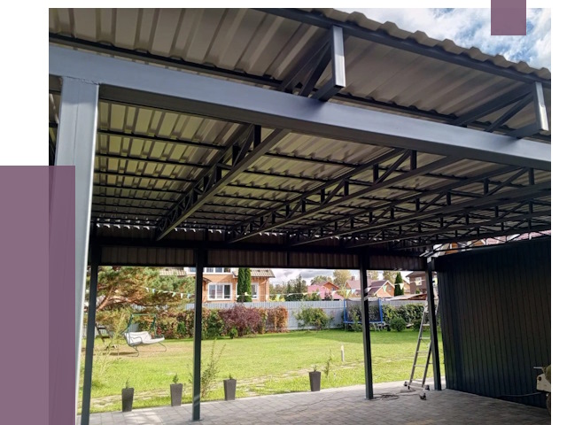 Монтаж навесов в Белой Калитве от 7467 руб. — установка навеса | ПРОЛЁТ-Бкл