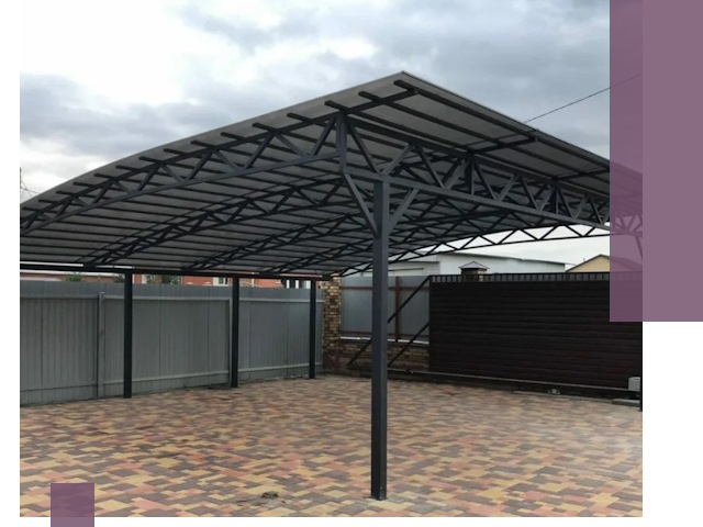 Недорогие навесы под ключ в Белой Калитве — изготовление и монтаж