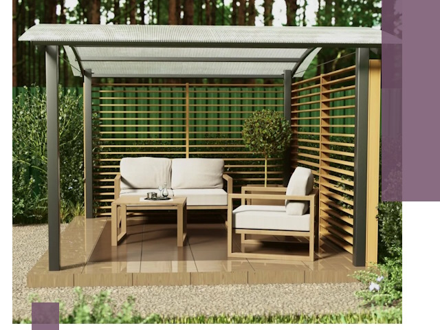 Навесы для дачи в Белой Калитве: изготовление, монтаж и демонтаж