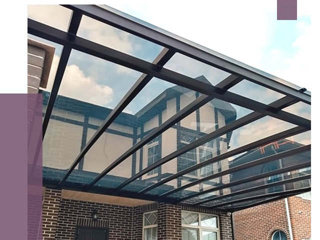 Навесы из поликарбоната в Белой Калитве от 8732 руб. под ключ — ПРОЛЁТ-Бкл