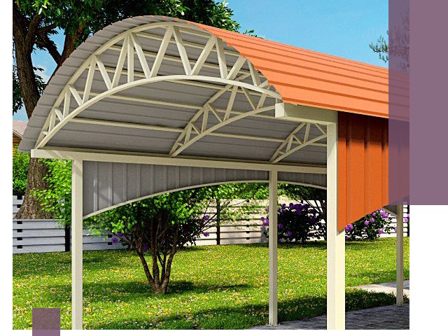 Навесы из профнастила под ключ в Белой Калитве — установка и монтаж