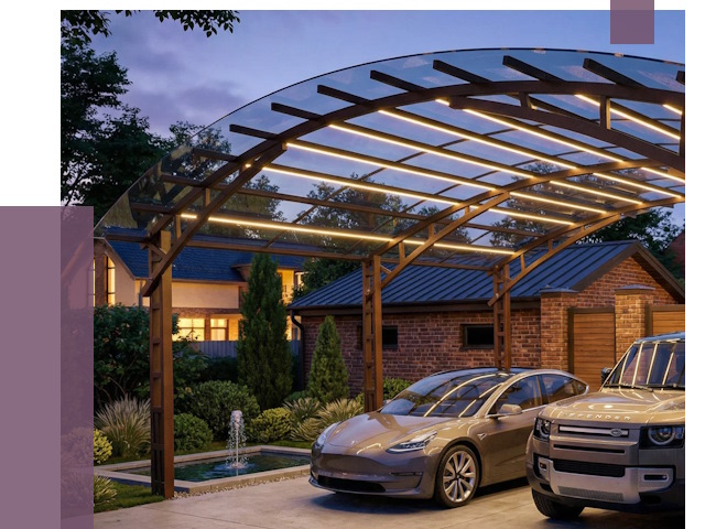 Металлические навесы в Белой Калитве от 12860 руб. под ключ — ПРОЛЁТ-Бкл