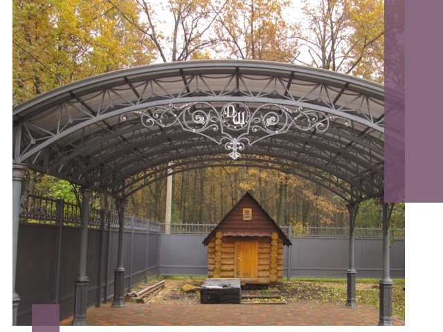 Кованые навесы премиум-класса под заказ в Белой Калитве