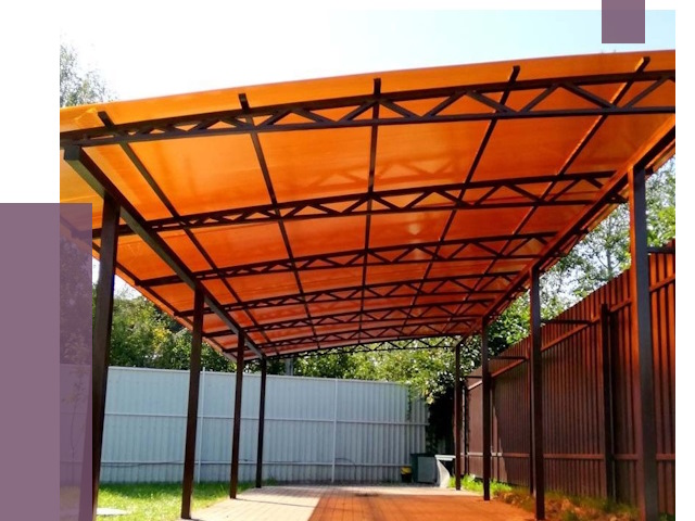 Односкатные навесы под ключ в Белой Калитве от 13327 руб. 