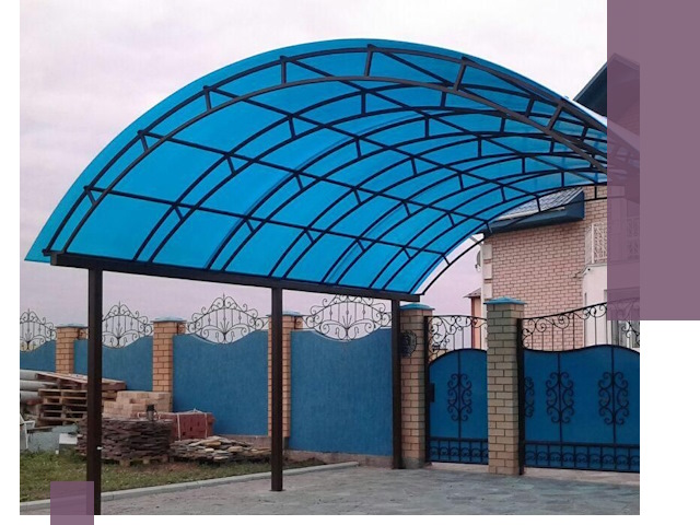 Арочные навесы под ключ в Белой Калитве — изготовление и монтаж