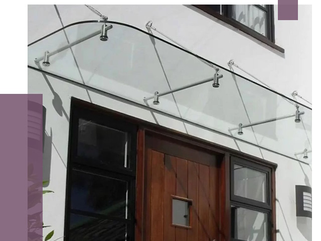 Стеклянные козырьки в Белой Калитве от 19186 руб. | ПРОЛЁТ-Бкл