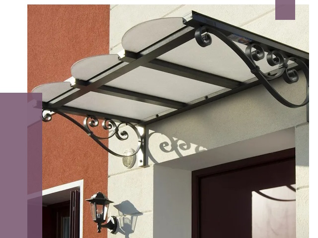 Односкатные козырьки в Белой Калитве от 8504 руб.  | ПРОЛЁТ-Бкл