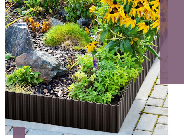 Металлические бордюры для клумб в Белой Калитве — производство и монтаж